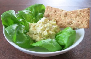 Final product served on a bed of Bibb lettuce.